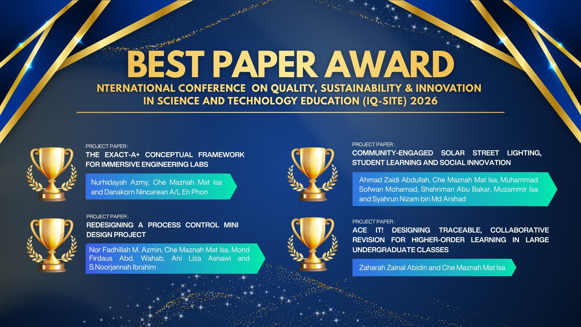 Best Paper Award 2